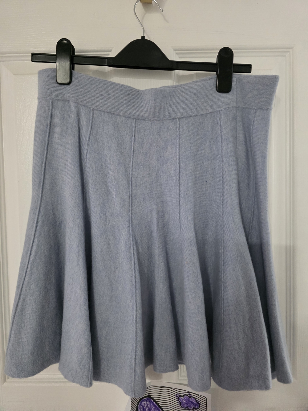 J. Crew Light Blue Circle Skirt